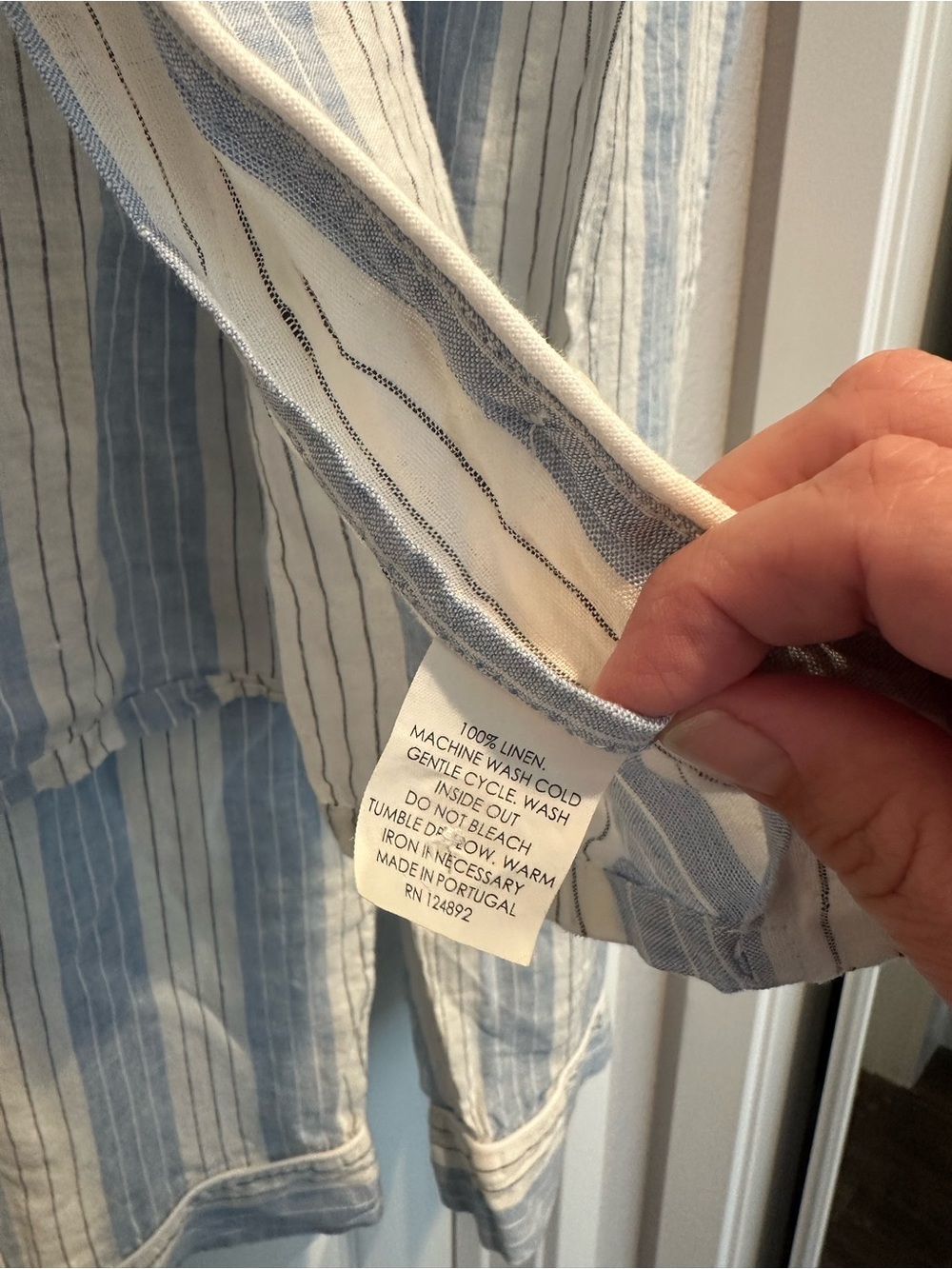 Serena & Lily Porto Linen Pajamas Medium - Picture 4 of 12
